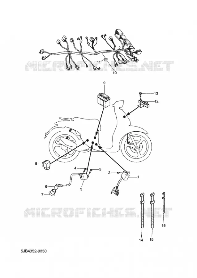 PARTIE ELECTRIQUE 2 Yamaha SCOOTER 50 2002 FLIPPER  YH50 FLIPPER