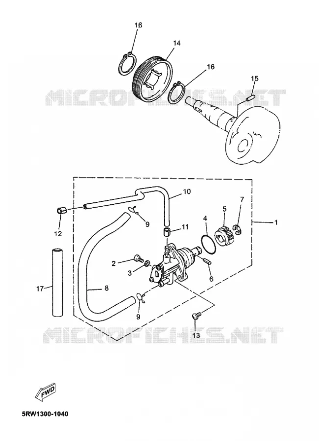 POMPE A HUILE Yamaha SCOOTER 50 2002 JOG  CS50 JOG R