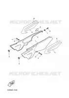COUVERCLE LATERAL pour Yamaha X-LIMIT SUPERMOTARD de 2002