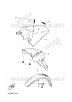 GARDE BOUE AVANT pour Yamaha X-LIMIT SUPERMOTARD de 2002