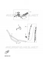 GUIDON ET CABLES pour Yamaha X-LIMIT SUPERMOTARD de 2002