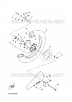 ROUE ARRIERE pour Yamaha X-LIMIT SUPERMOTARD de 2002