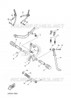 SUPPORT / REPOSE PIEDS pour Yamaha X-LIMIT SUPERMOTARD de 2002