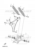BRAS OSCILLANT / AMORTISSEUR pour Yamaha YP125E de 2002