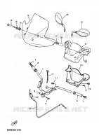 GUIDON ET CABLES pour Yamaha YP125E de 2002