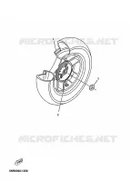 ROUE ARRIERE pour Yamaha YP125E de 2002