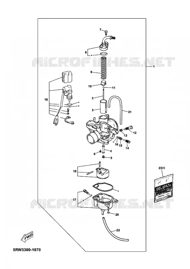 CARBURATEUR Yamaha SCOOTER 50 2002 MACH  CS50Z MACH G LIQUIDE