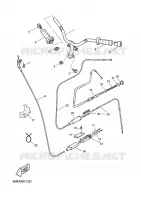 GUIDON ET CABLES pour Yamaha YQ100 de 2002