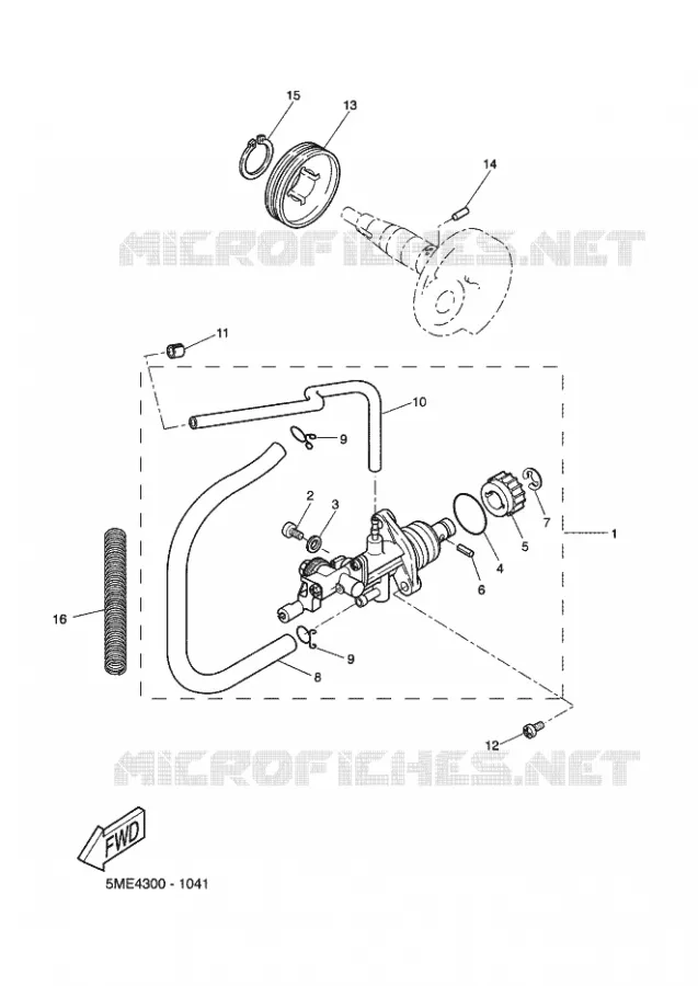 POMPE A HUILE Yamaha SCOOTER 100 2002 NITRO  YQ100 NITRO 100