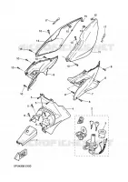 COUVERCLE LATERAL pour Yamaha YQ50  de 2002