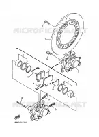 ETRIER DE FREIN ARRIERE pour Yamaha FZS600 de 2002