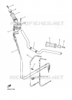 GUIDON ET CABLES pour Yamaha FZS600 de 2002
