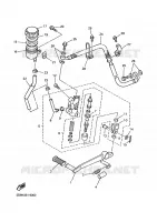MAITRE CYLINDRE DE FREIN ARRIERE pour Yamaha FZS600 de 2002