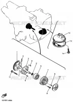 POMPE A HUILE pour Yamaha FZS600 de 2002