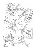 SUPPORT / REPOSE PIEDS pour Yamaha FZS600 de 2002