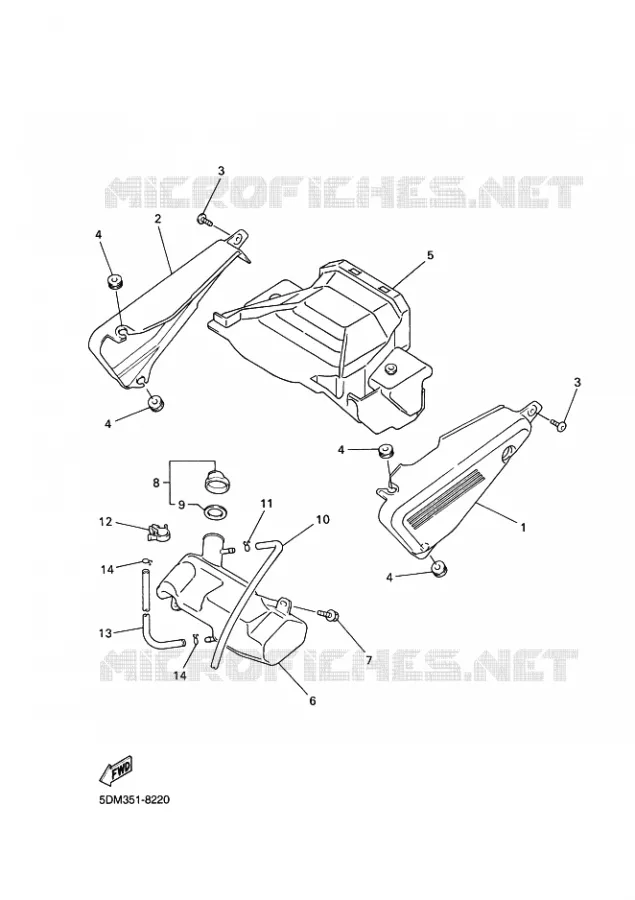 COUVERCLE LATERAL Yamaha MOTO 600 2002 FAZER  FZS600 FAZER