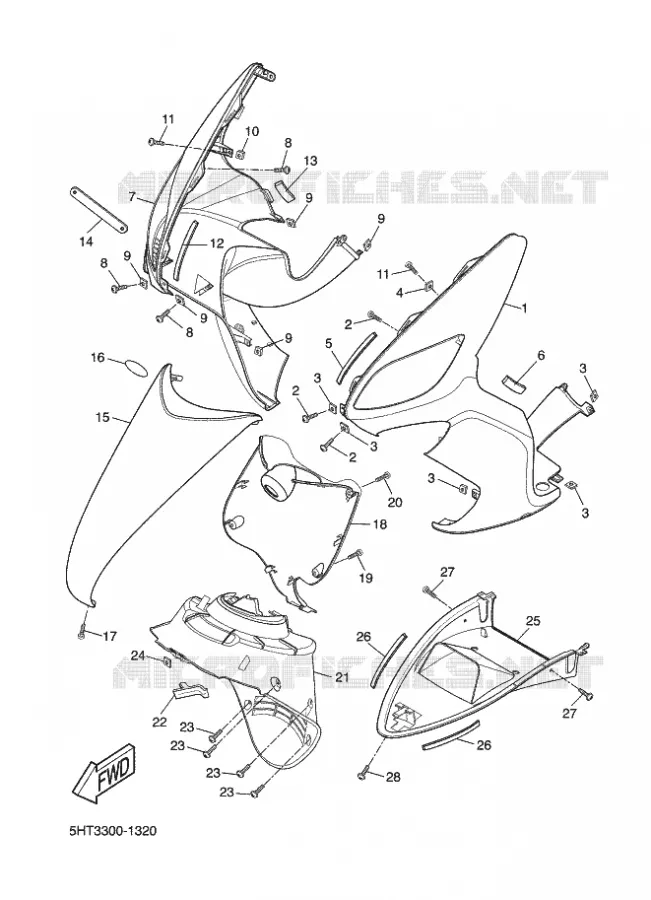 PROTEGE JAMBES Yamaha SCOOTER 125 2002 MAXSTER  XQ125 MAXSTER