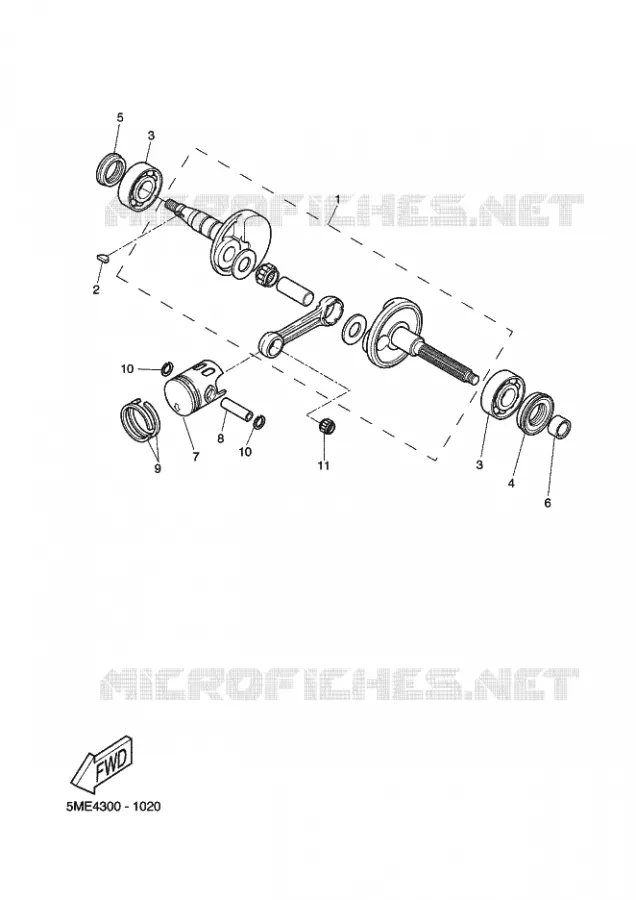 VILEBREQUIN / PISTON Yamaha SCOOTER 100 2002 NITRO  YQ100