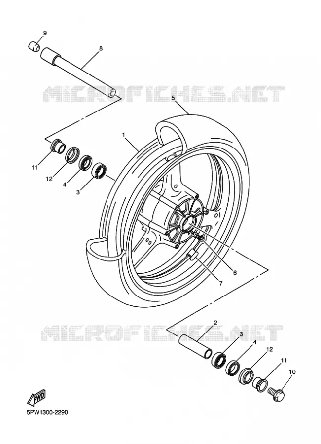 ROUE AVANT Yamaha MOTO 1000 2002 R1  YZF-R1 R1