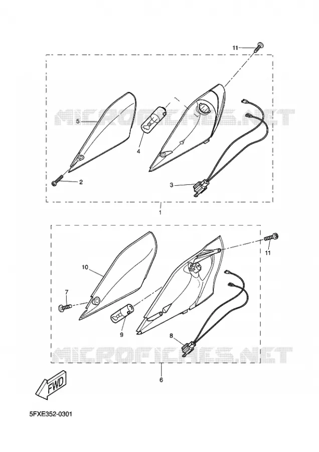 CLIGNOTANT Yamaha SCOOTER 50 2002 NEXT GENERATION  CW50RS