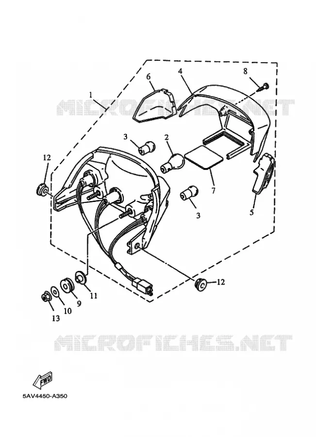 FEU ARRIERE Yamaha SCOOTER 105 2002 CRYPTON  T105E CRYPTON