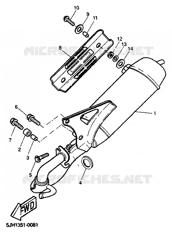 ECHAPPEMENT Yamaha SCOOTER 50 2001 STUNT  EW50
