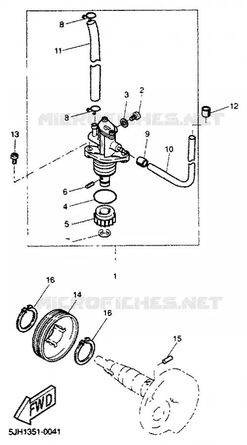 POMPE A HUILE Yamaha SCOOTER 50 2001 STUNT  EW50