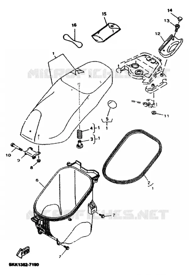 SELLE Yamaha SCOOTER 100 2001 NEOS  YN100 NEO'S