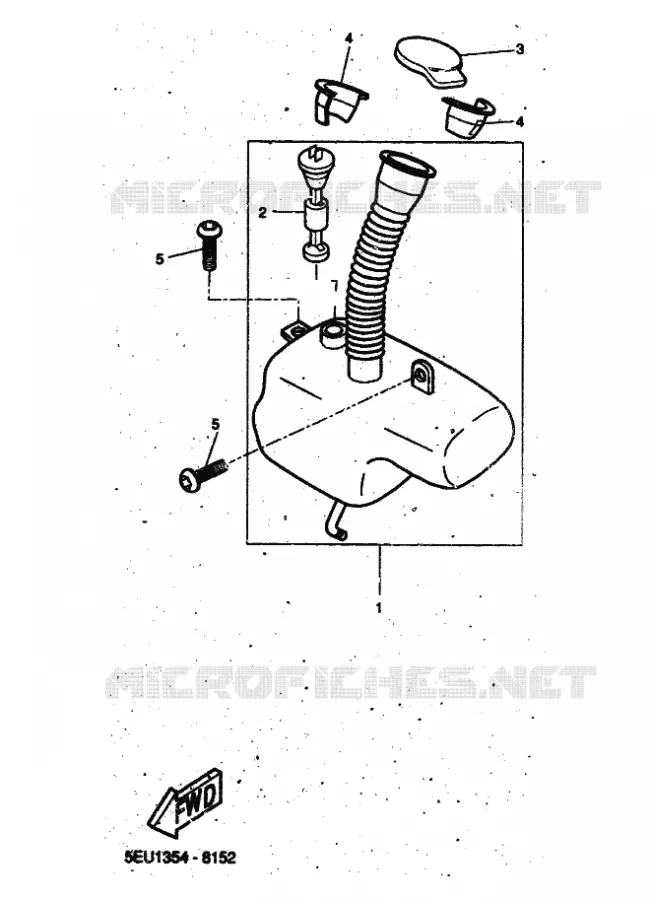 RESERVOIR D'HUILE Yamaha SCOOTER 50 2001 FLIPPER  YH50 FLIPPER
