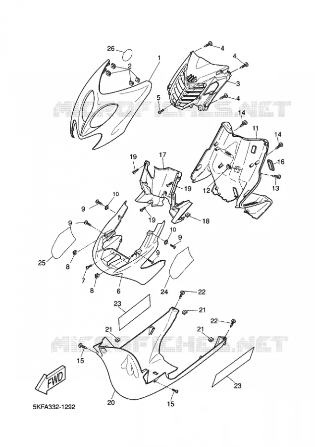 PROTEGE JAMBES Yamaha SCOOTER 50 2001 NITRO  YQ50 NITRO