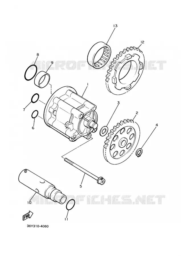 POMPE A HUILE Yamaha MOTO 1300 2000 XJR  XJR1300