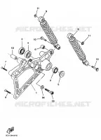 BRAS OSCILLANT / AMORTISSEUR pour Yamaha YP125E de 2000