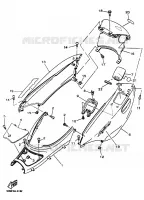 COUVERCLE LATERAL pour Yamaha YP125E de 2000