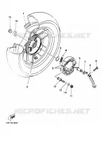 ROUE ARRIERE pour Yamaha YP125E de 2000