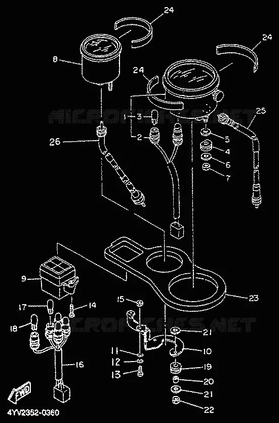 COMPTEUR  Yamaha MOTO 50 2000 TZR  TZR50R