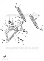 BRAS OSCILLANT / AMORTISSEUR pour Yamaha YP125E de 2000