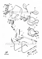 GUIDON ET CABLES pour Yamaha YP125E de 2000