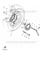 ROUE ARRIERE pour Yamaha YP125E de 2000