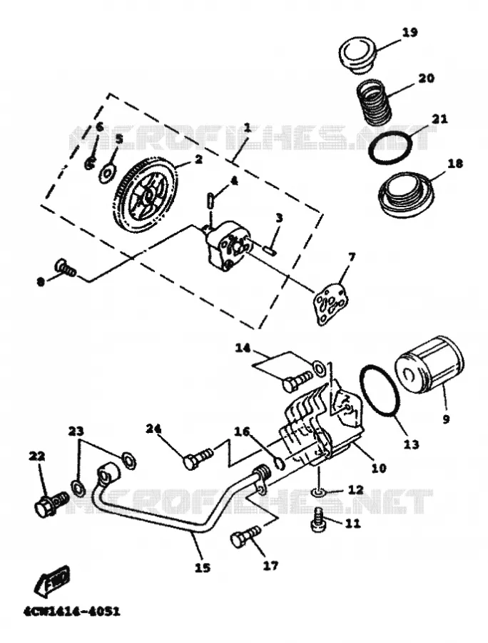 POMPE A HUILE Yamaha SCOOTER 125 2000 FLAME  XC125A FLAME