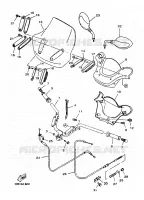 GUIDON ET CABLES pour Yamaha YP125E de 2000