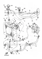 RADIATEUR / DURITES pour Yamaha YP125E de 2000