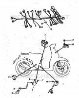 PARTIE ELECTRIQUE 2 pour Yamaha YH50 de 1999