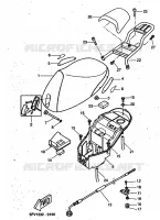 SELLE / PORTE BAGAGES pour Yamaha YH50 de 1999