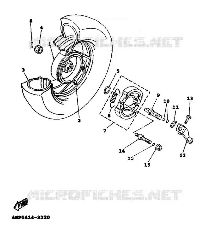ROUE ARRIERE Yamaha SCOOTER 125 1999 FLAME R  XC125TR FLAME R