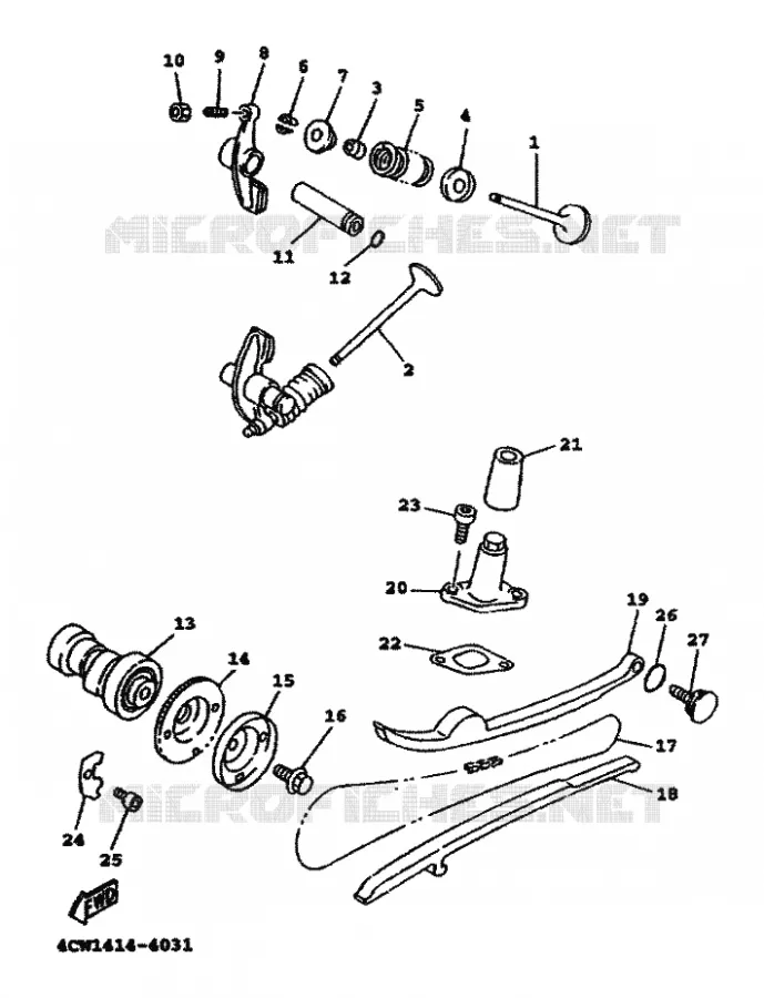 SOUPAPE Yamaha SCOOTER 125 1999 FLAME R  XC125TR FLAME R