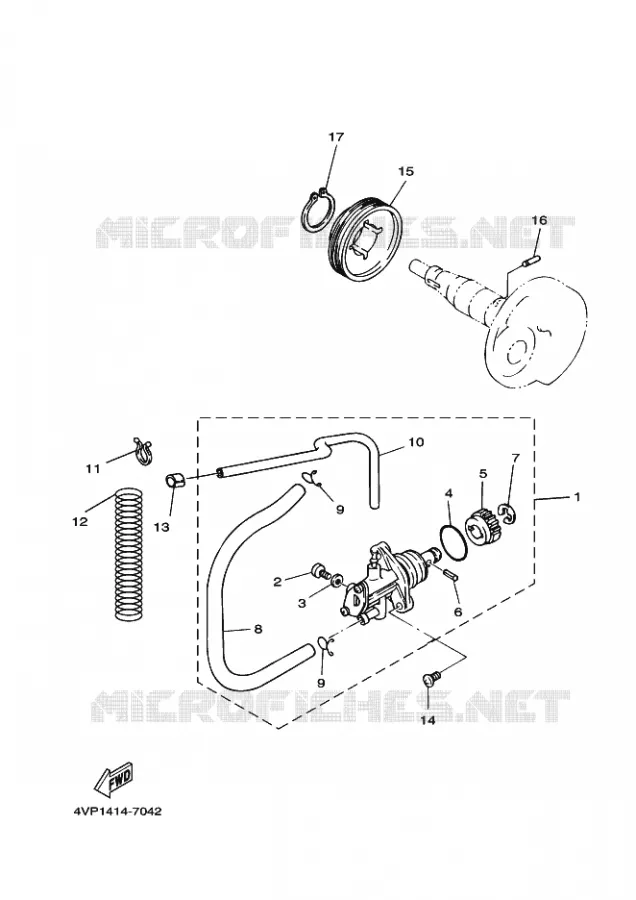 POMPE A HUILE Yamaha SCOOTER 100 1999 BOOSTER  YW100 BOOSTER 100