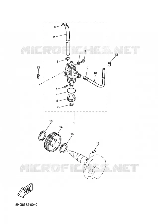 POMPE A HUILE Yamaha SCOOTER 50 2004 BOOSTER  CW50