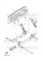 BRAS OSCILLANT / AMORTISSEUR pour Yamaha T105SE de 2004