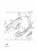 COUVERCLE LATERAL pour Yamaha T105SE de 2004