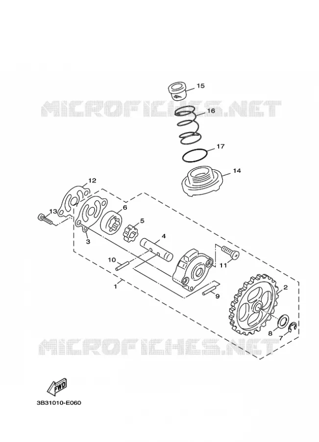 POMPE A HUILE Yamaha SCOOTER 50 2007 BOOSTER  XF50 BOOSTER X